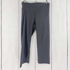 Yelete Active Black Pull On Cropped Athletic Leggings Excellent Condition Medium